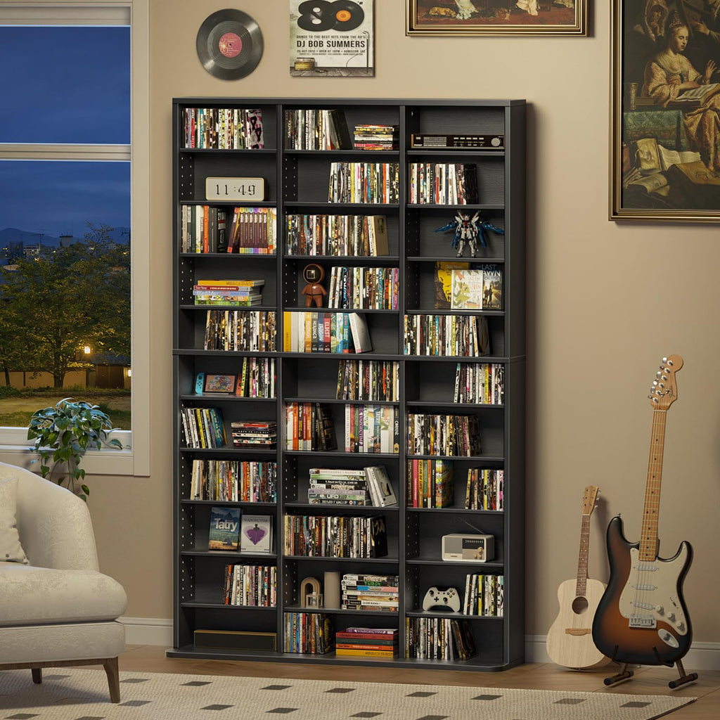 Black 11 Tier Display Cabinet D4770