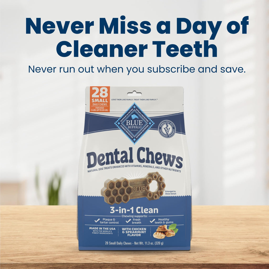Chicken & Spearmint Small Dental Chews, 11.3 oz, 28 ct Y536508