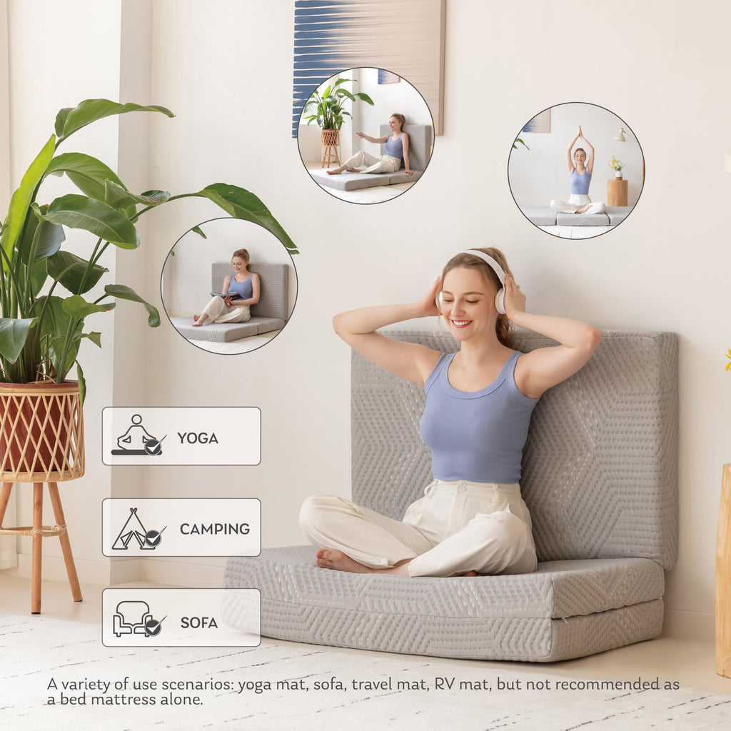 6 inch Twin Memory Foam Folding Mattress F89412