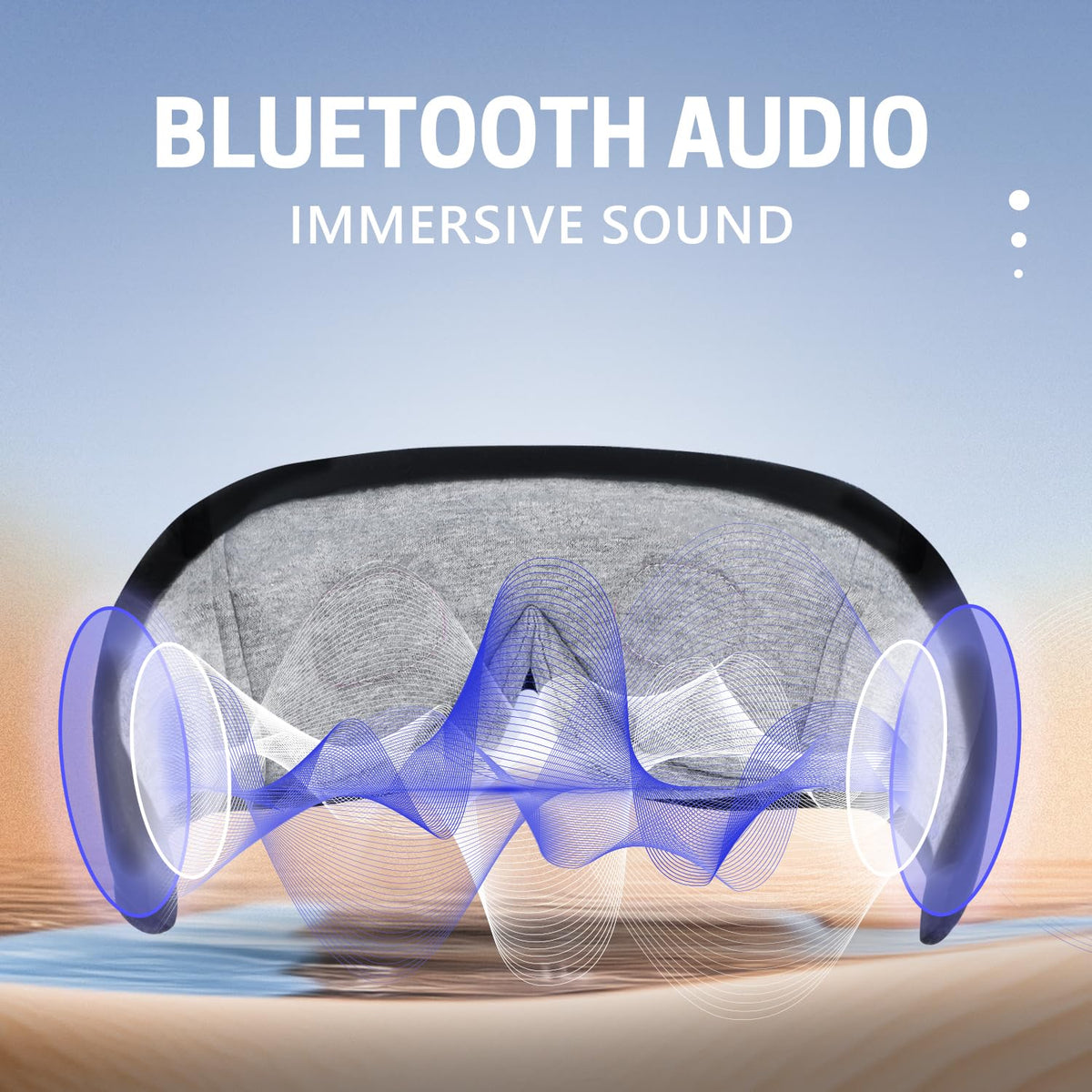 Sleep Mask with Bluetooth Headphones 3D Contour Blackout A46257