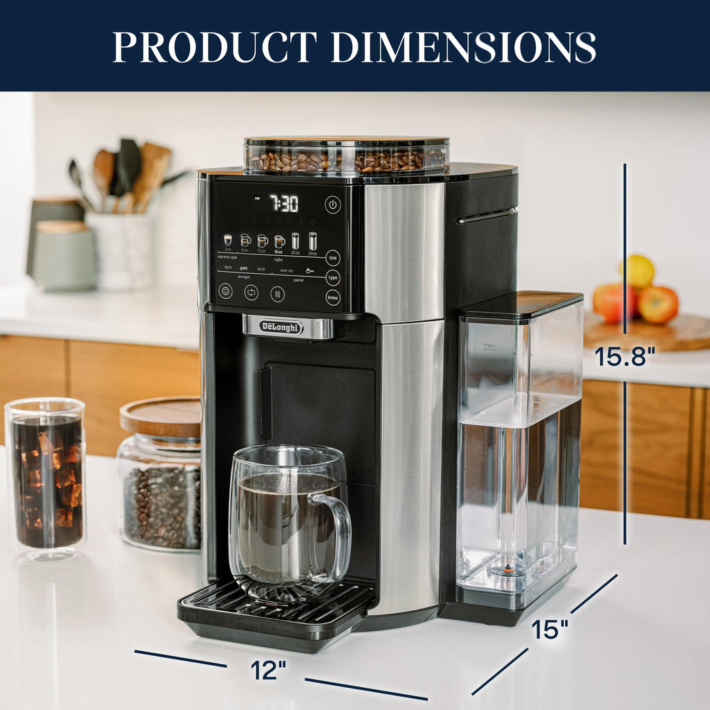 Drip Coffee Maker with Built-In Grinder N2296