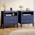 Blue Nightstand Set of 2 V110797