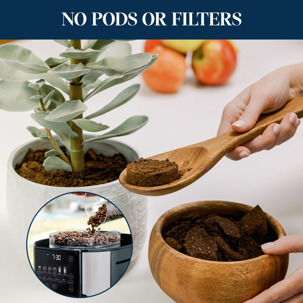 Drip Coffee Maker with Built-In Grinder N2296