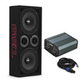 Ported Speaker Box with Dual 8" Mids, Tweeters & Amplifier Z78113
