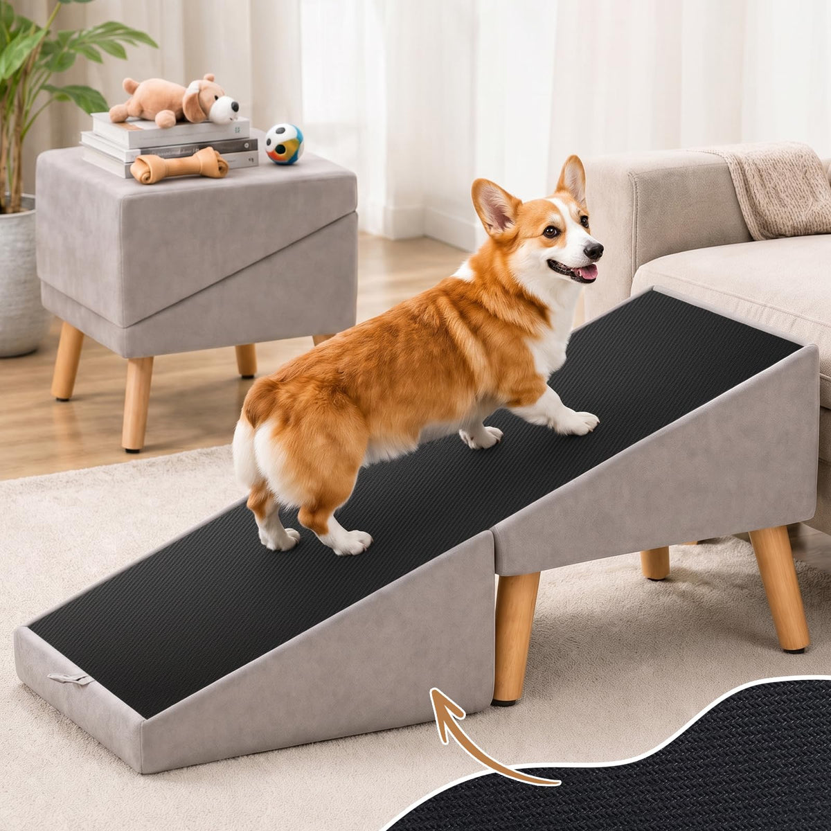 Foldable Dog Ramp Gray C372