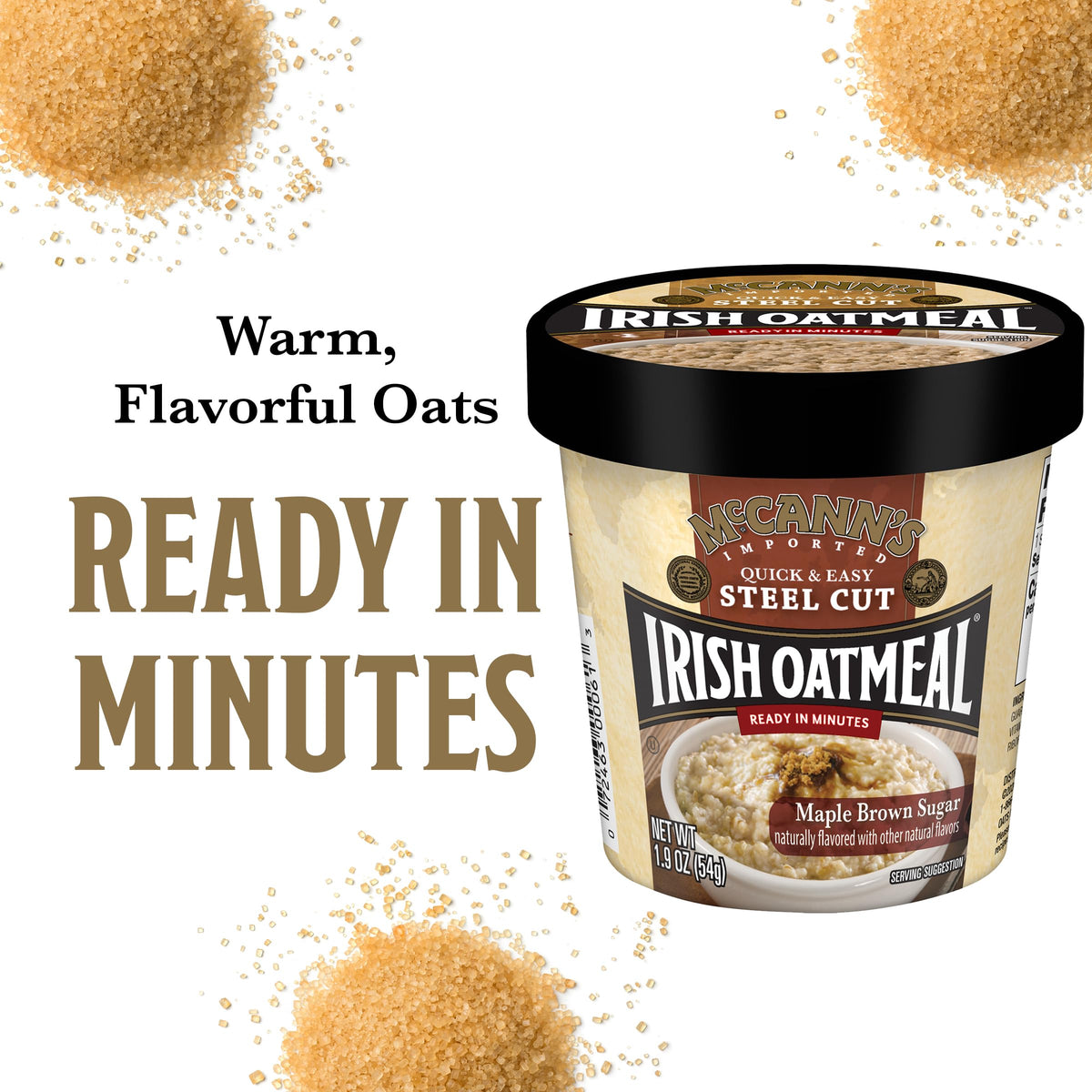 Instant Oatmeal Cup Maple Brown Sugar 1.9 Ounce Pack of 12 P822