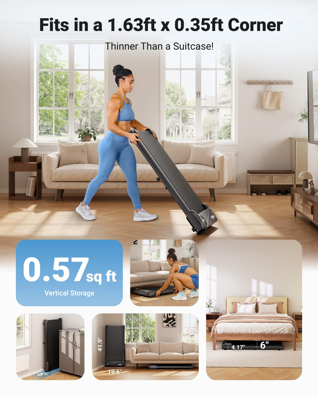 Walking Pad Under Desk Treadmill Q54120