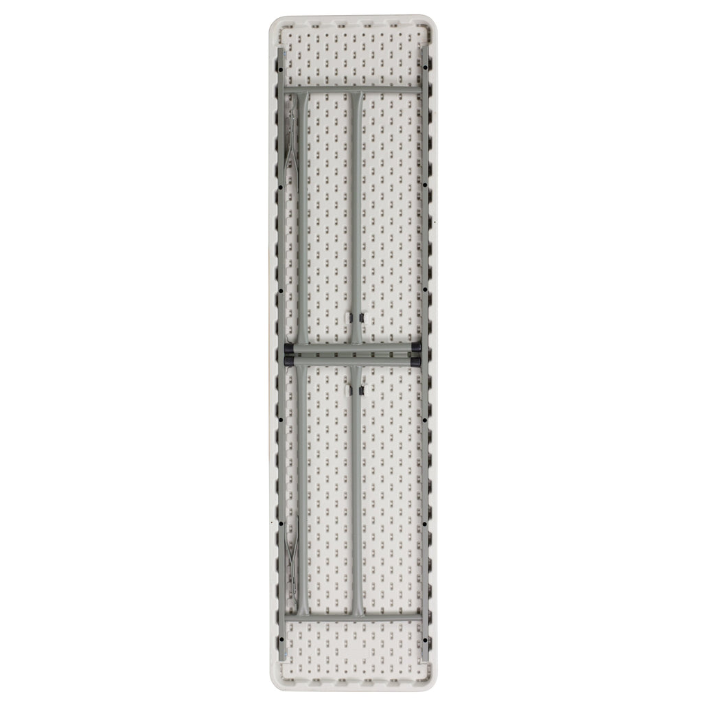10 Pack 6-Foot Granite White Plastic Folding Table F63076