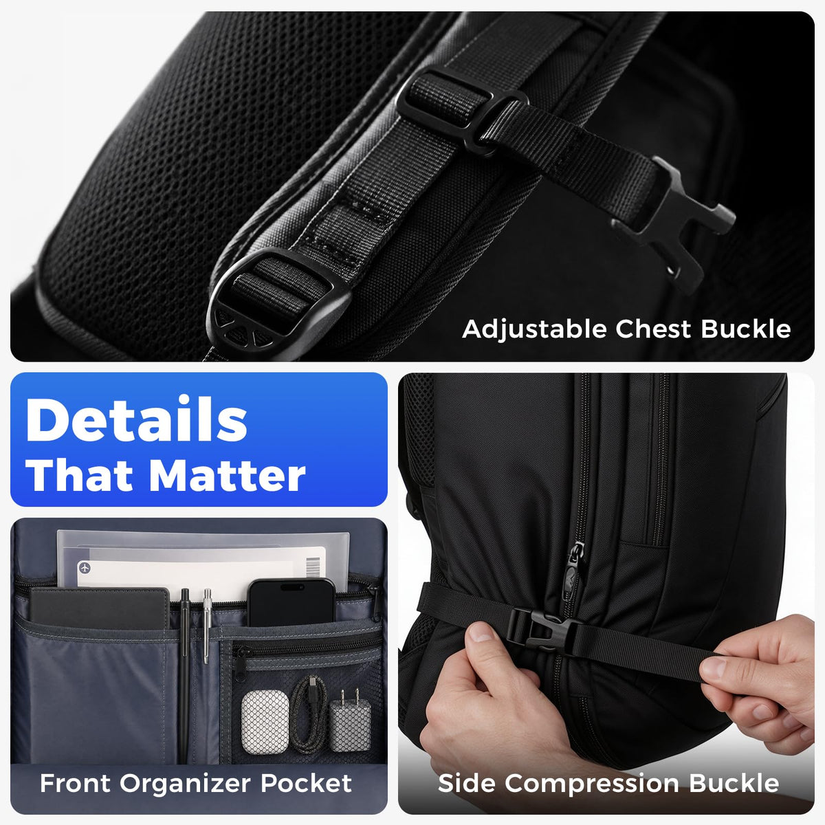 Extra Large Expandable Travel Backpack D612