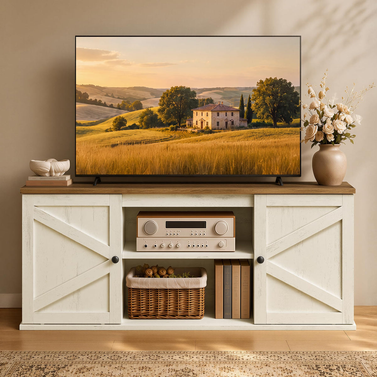 Farmhouse TV Stand for 65'' TV N637