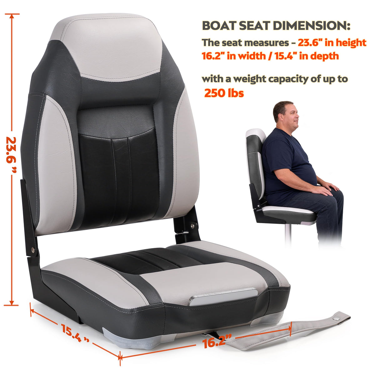 Folding Fishing Boat Seat K9901
