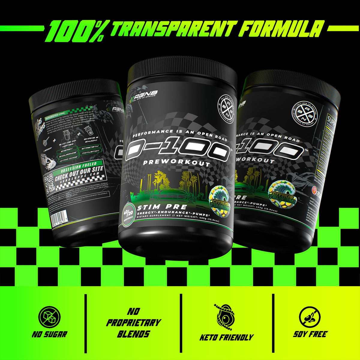 Citrus Tsunami Pre Workout Powder 40/20 Servings C769630