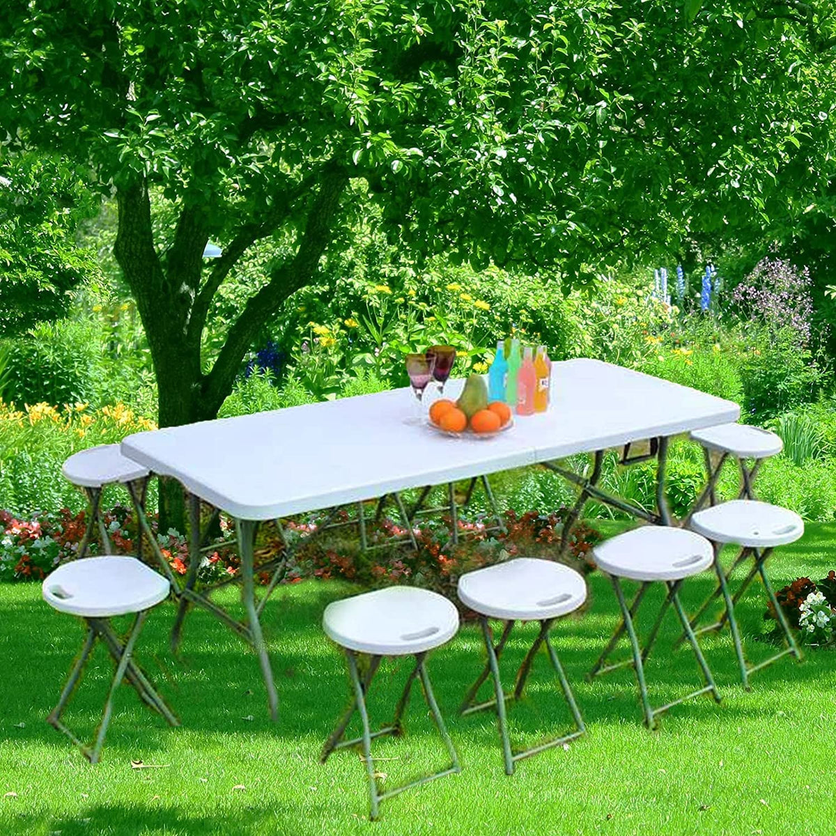 White Folding Table V927