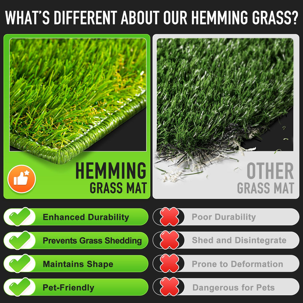 Large Artificial Turf Dog Grass Pad with Tray J8020