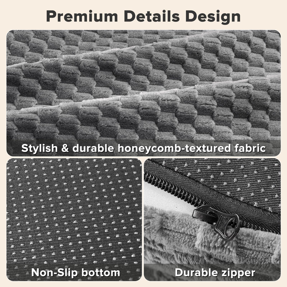 XL Washable Waterproof Orthopedic Dog Bed with Removable Cover D44338
