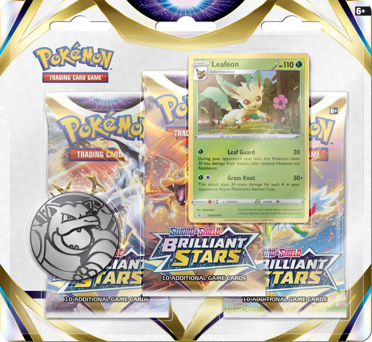 Pokemon TCG Three-Booster Blister R3406