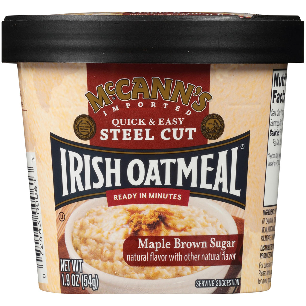 Instant Oatmeal Cup Maple Brown Sugar 1.9 Ounce Pack of 12 P822
