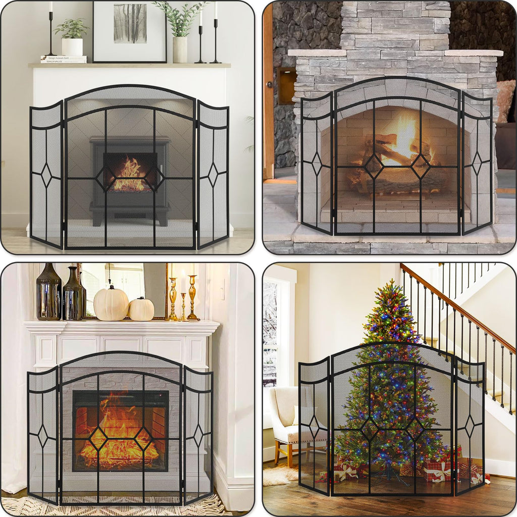 Fireplace Screen 3 Panel 48" x 30" S8316