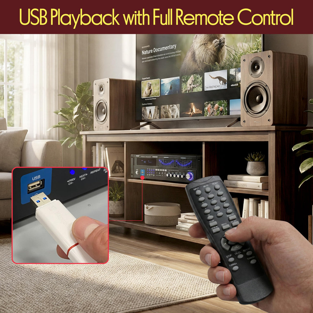 2000W 6-Channel Bluetooth Hybrid Home Amplifier D5110