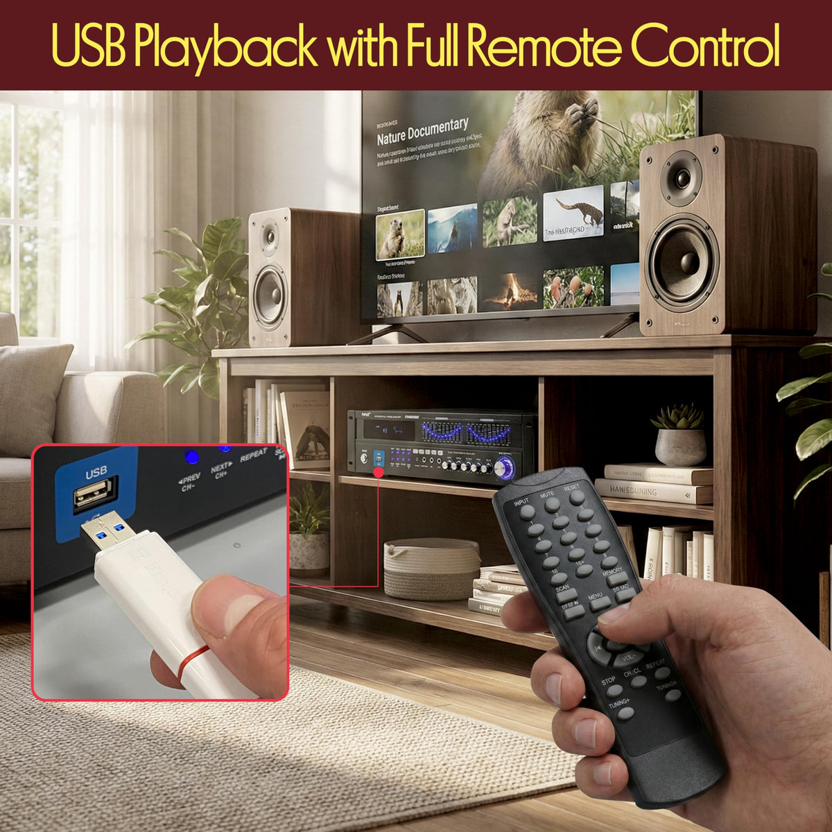 2000W 6-Channel Bluetooth Hybrid Home Amplifier D5110